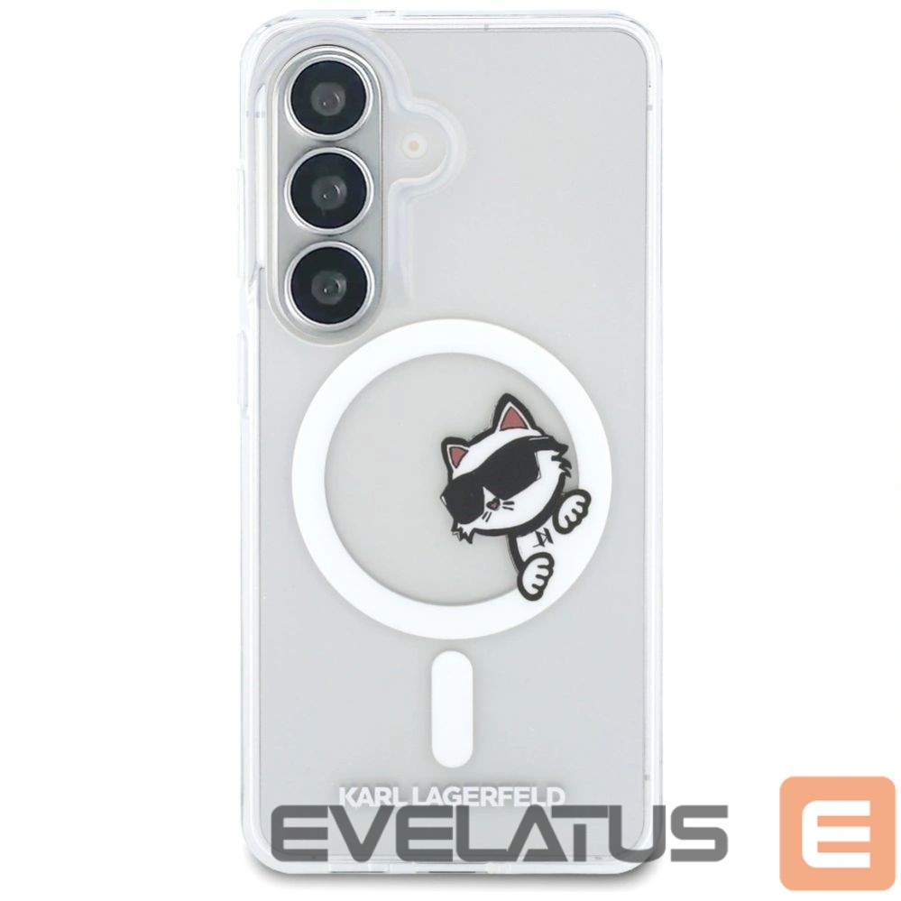 Case universal Karl Lagerfeld Samsung Galaxy S26 IML Peekaboo Choupette With MagSafe Case Transparent