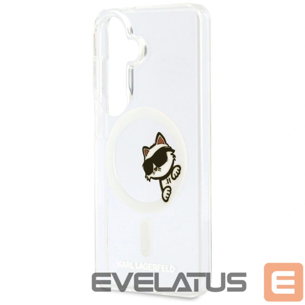 Case universal Karl Lagerfeld Samsung Galaxy S26 IML Peekaboo Choupette With MagSafe Case Transparent