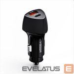 Auto charger Veger  CC50 Rigorous PD38W (1A1C) car charger Black