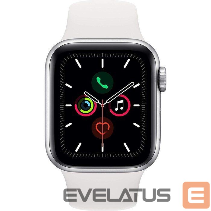 Smart watches Apple Watch Series 5 GPS Silver 44mm Aluminium Sport Case White