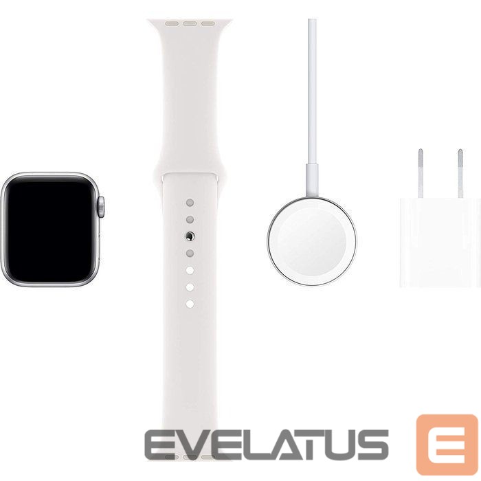Smart watches Apple Watch Series 5 GPS Silver 44mm Aluminium Sport Case White