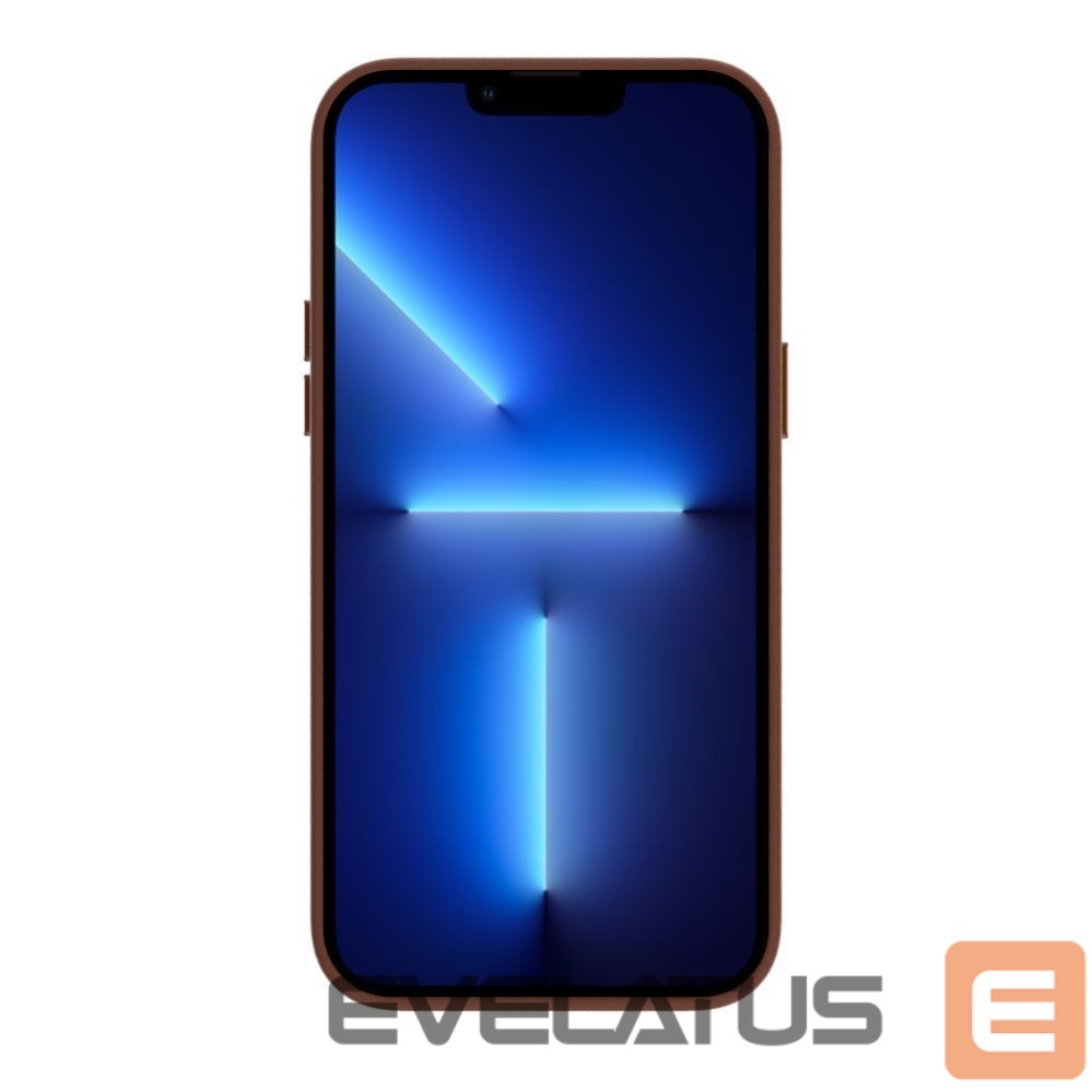 Back panel cover Evelatus Apple iPhone 13 Pro Genuine Leather case with MagSafe Brown