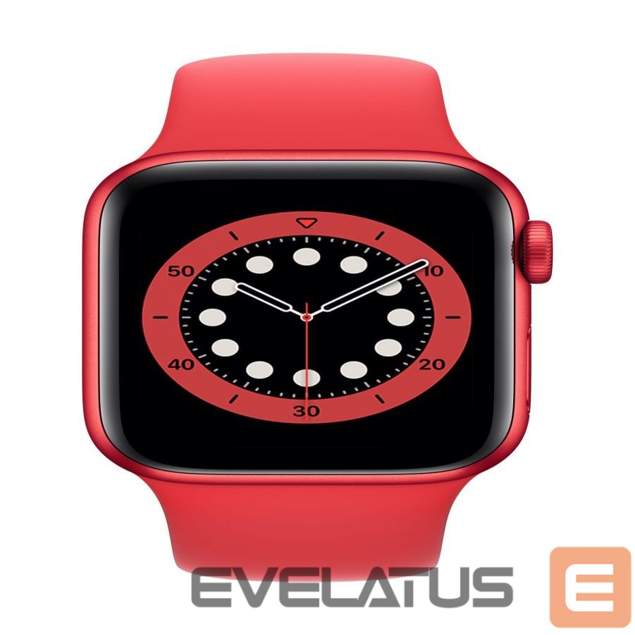 Smart watches Apple Watch Series 6 GPS 44mm PRODUCT (RED) Aluminium Case With Sport Band - REGULAR Red
