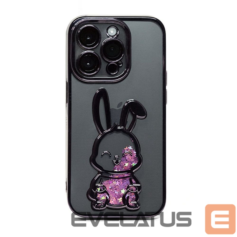 Back panel cover iLike Apple iPhone 13 Pro Silicone Case Print Desire Rabbit Purple