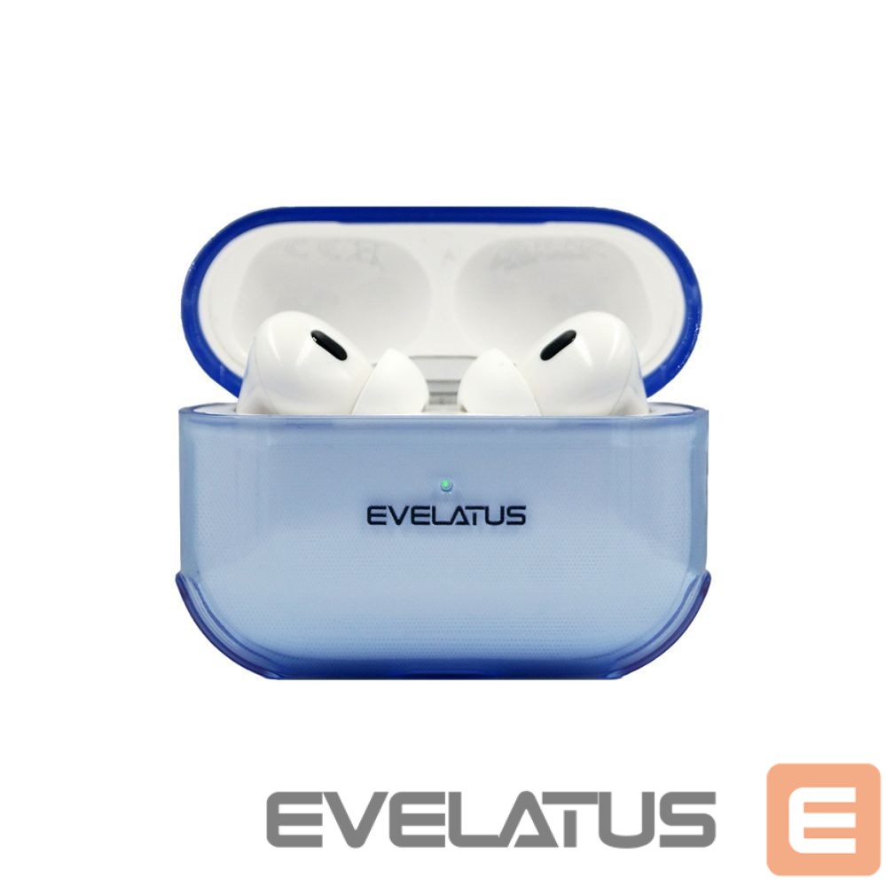 Headphone case Evelatus Apple AirPods Pro TPU Protective Case Transparent Blue