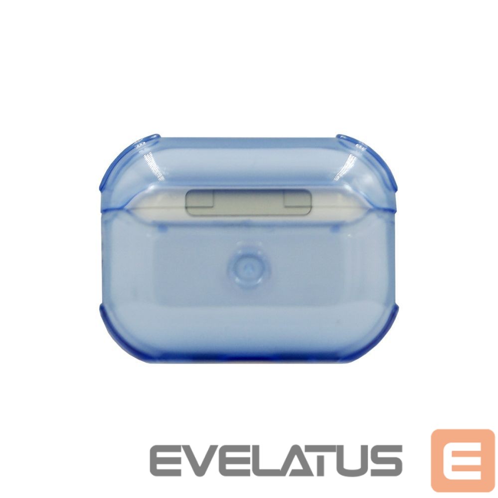 Back panel cover Evelatus Apple AirPods Pro 2 TPU Protective Case Transparent Blue
