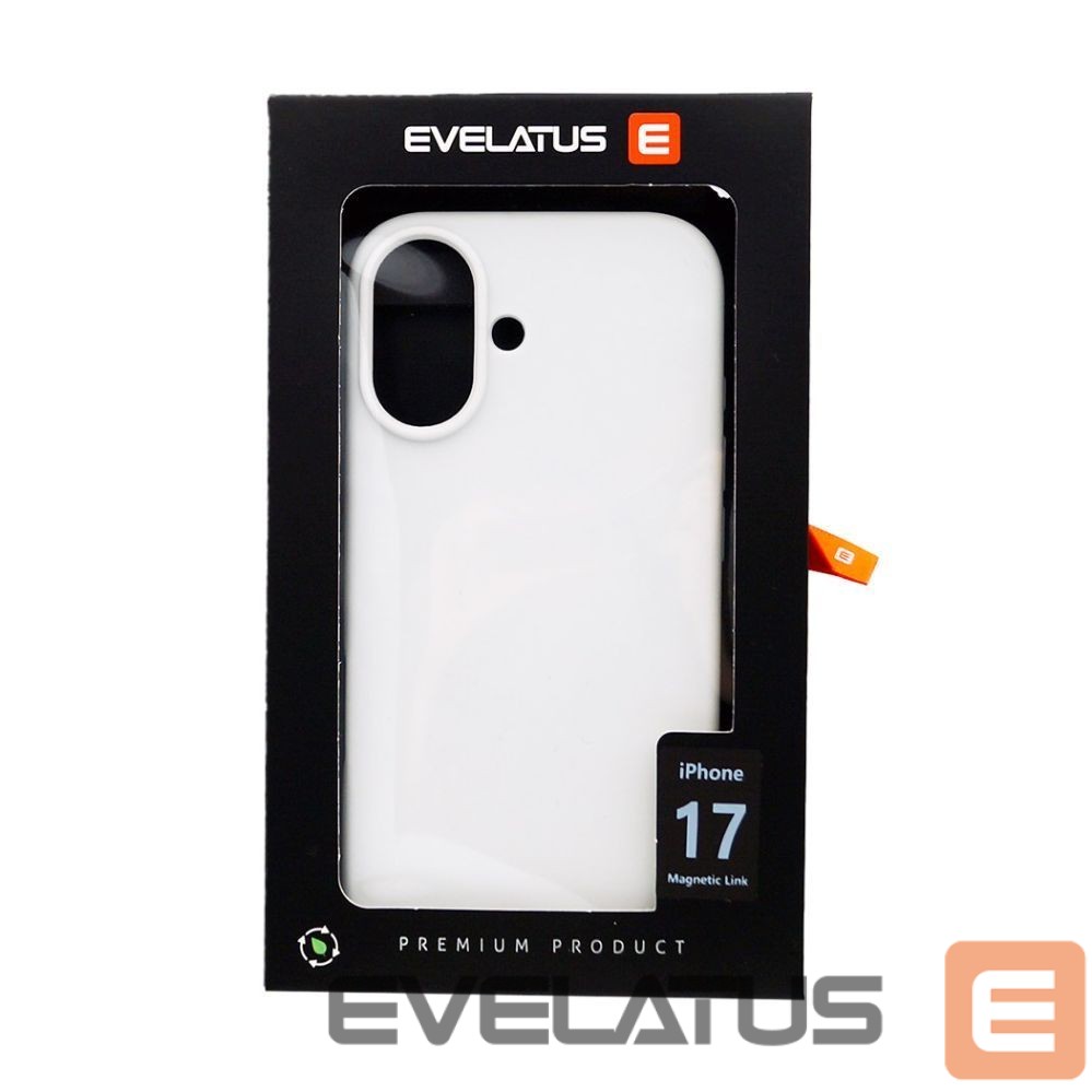 Back panel cover Evelatus Apple iPhone 17 Premium Magsafe Soft Touch Silicone White