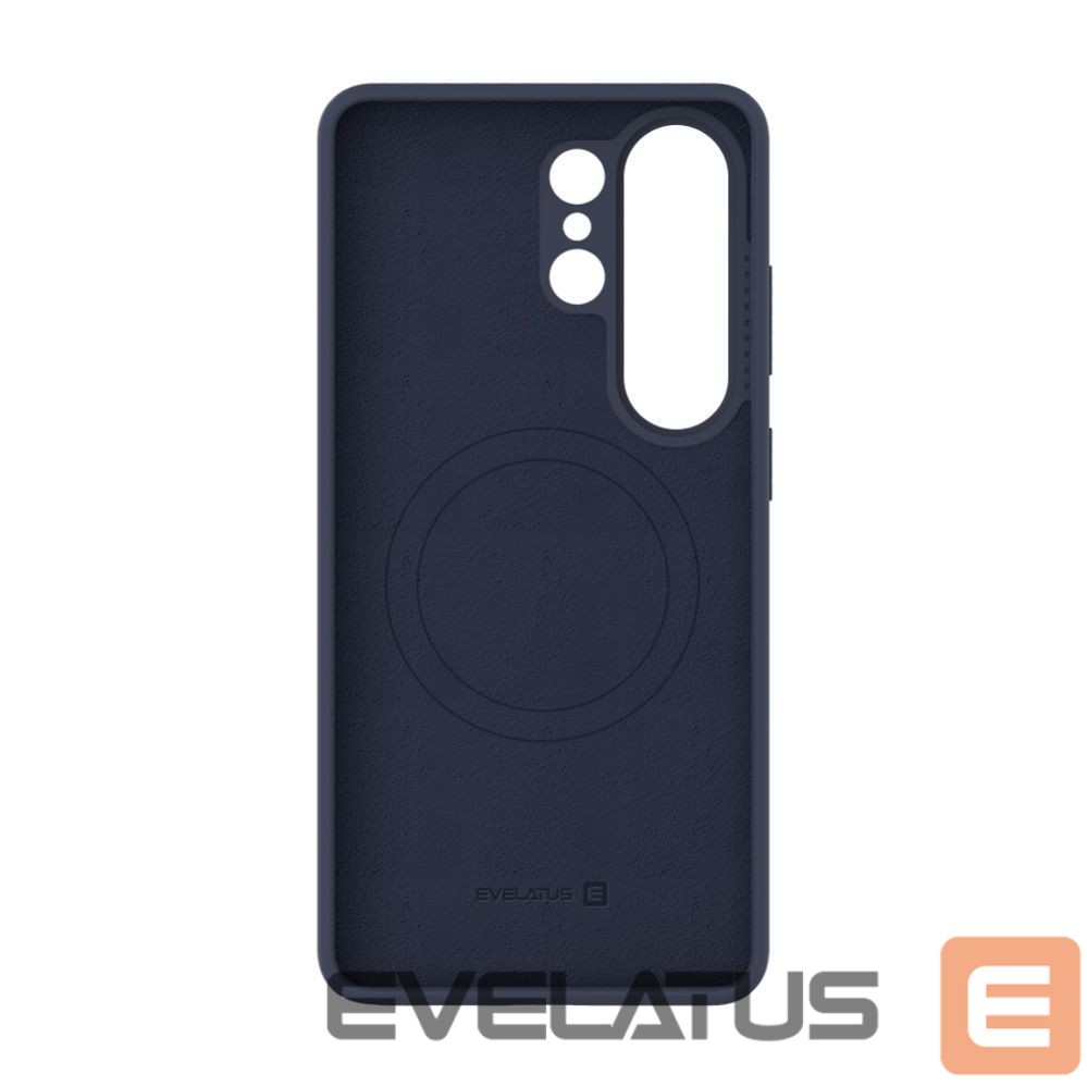 Back panel cover Evelatus Samsung Galaxy S26 Ultra Premium Magnetic Soft Touch Silicone Case Dark Blue