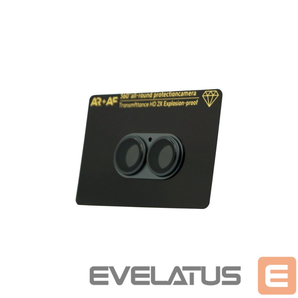 Protective glass Evelatus Apple iPhone 17 Full body camera lens protection premium Black