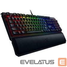 Computer keyboard Razer BlackWidow V4 Mechanical Gaming Keyboard, Green Switch, US Layout, Wired, Black