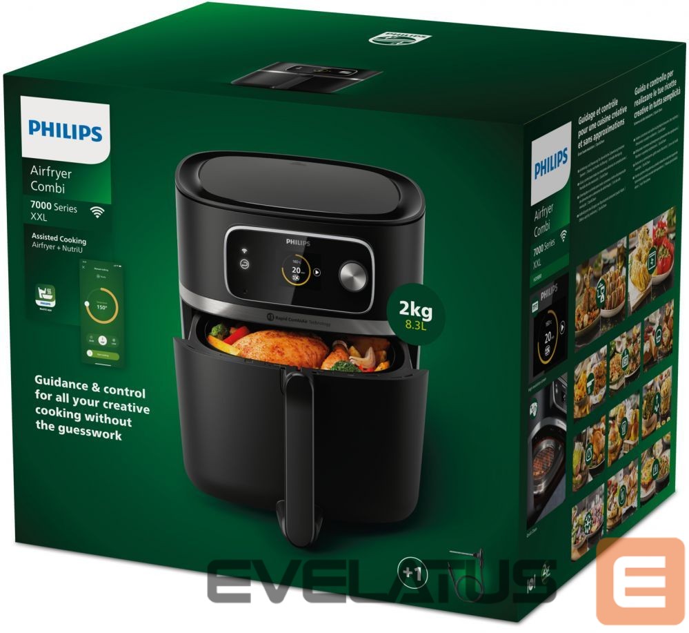 Table grill Philips Airfryer Combi HD9880/90 7000 XXL Connected Power 2200 W Capacity 8.3 L Black