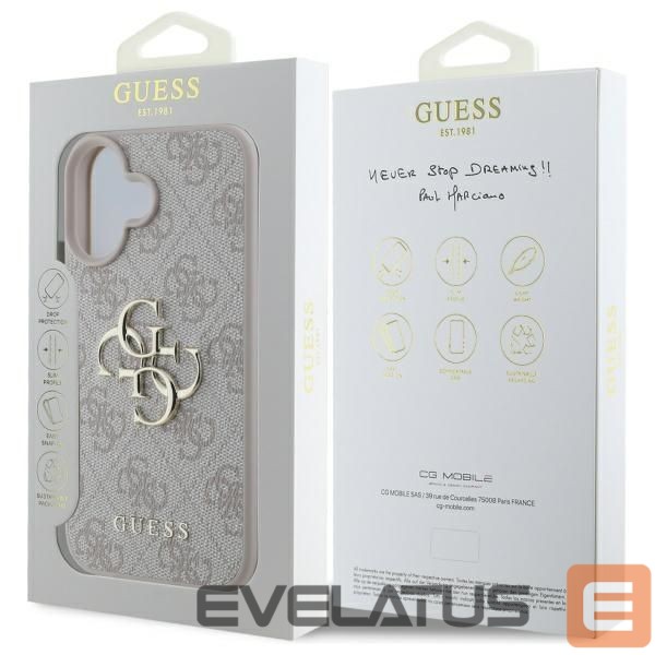 Other Phone Accessory Guess Guess 4G Big Logo Case for iPhone 16 - Pink