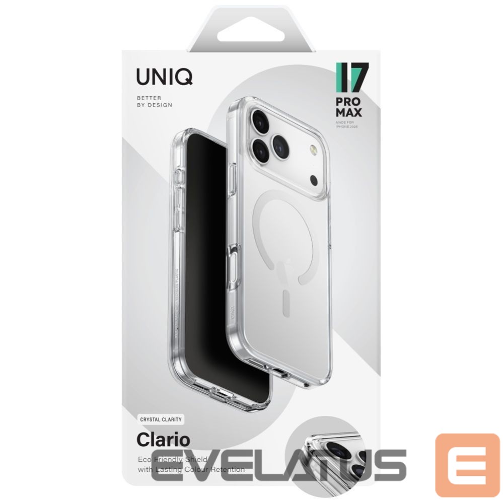Other goods UNIQ Uniq Clario Magclick Charging Case for iPhone 17 Pro Max - Transparent