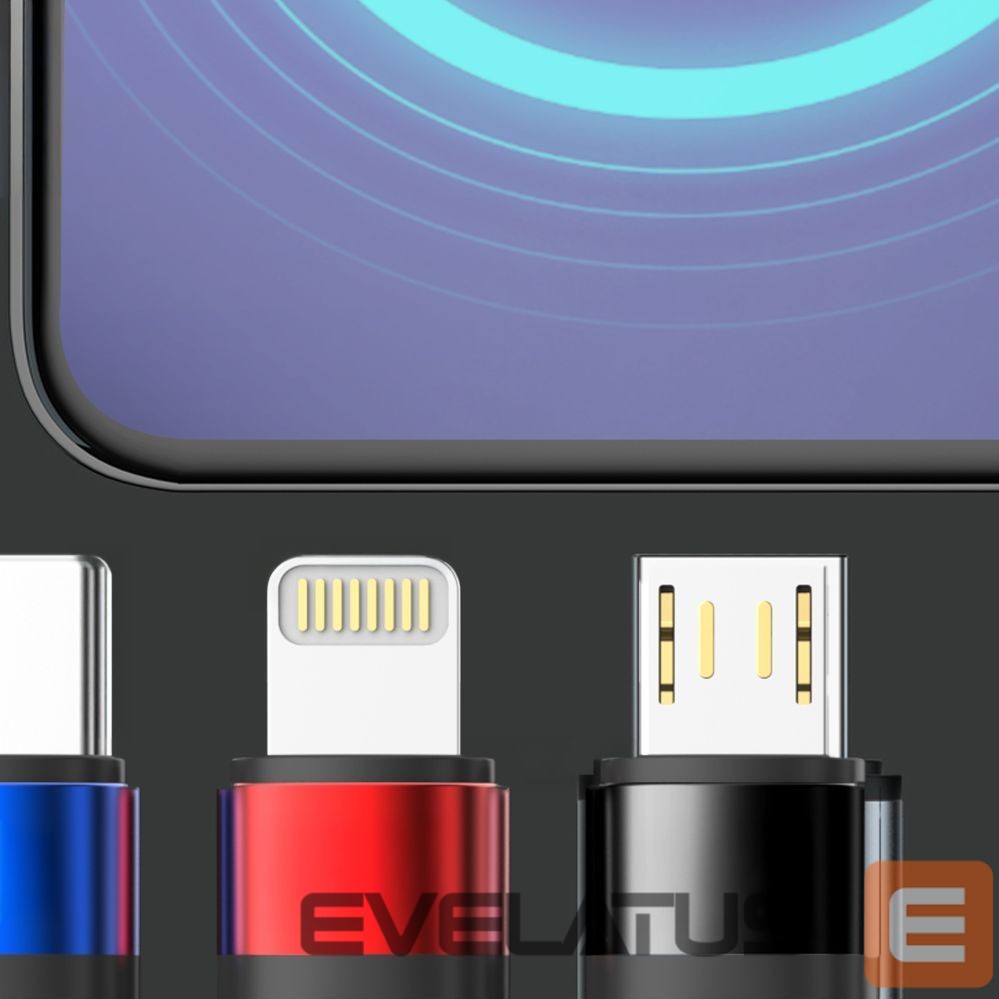 Other goods 3MK 3mk Hyper Cable N-SERIES 3 in 1 USB-A / Lightning / Micro 1.2m 9V/2A 18W - black