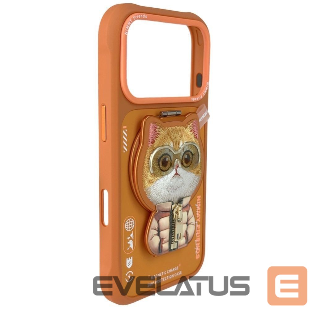 Other goods Nimmy Nimmy Cool&Cute 2.0 Cat Case for iPhone 17 Pro Max with Magnetic Hanger - Orange