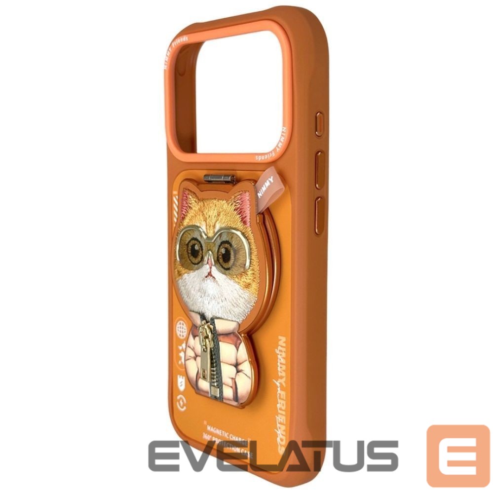 Other goods Nimmy Nimmy Cool&Cute 2.0 Cat Case for iPhone 17 Pro Max with Magnetic Hanger - Orange