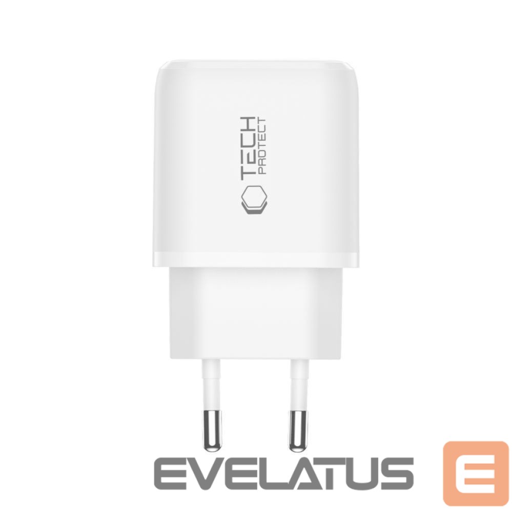 Other goods Tech-Protect Tech-Protect NCA45W-GAN 2-Port USB-C / USB-A 45W Wall Charger - White