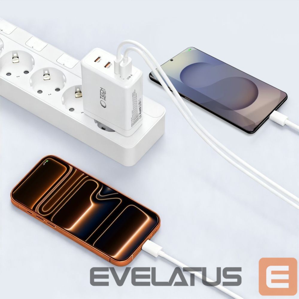 Other goods Tech-Protect Tech-Protect NC120W-GAN 4-Port 120W Wall Charger - White
