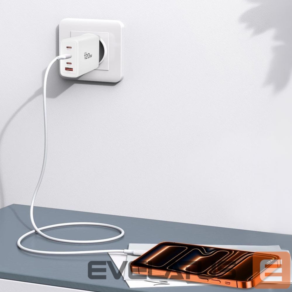 Other goods Tech-Protect Tech-Protect NC120W-GAN 4-Port 120W Wall Charger - White