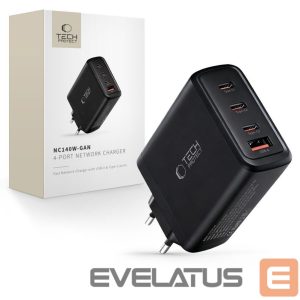 Other goods Tech-Protect  Tech-Protect NC140W-GAN 4-Port 140W Wall Charger - Black 