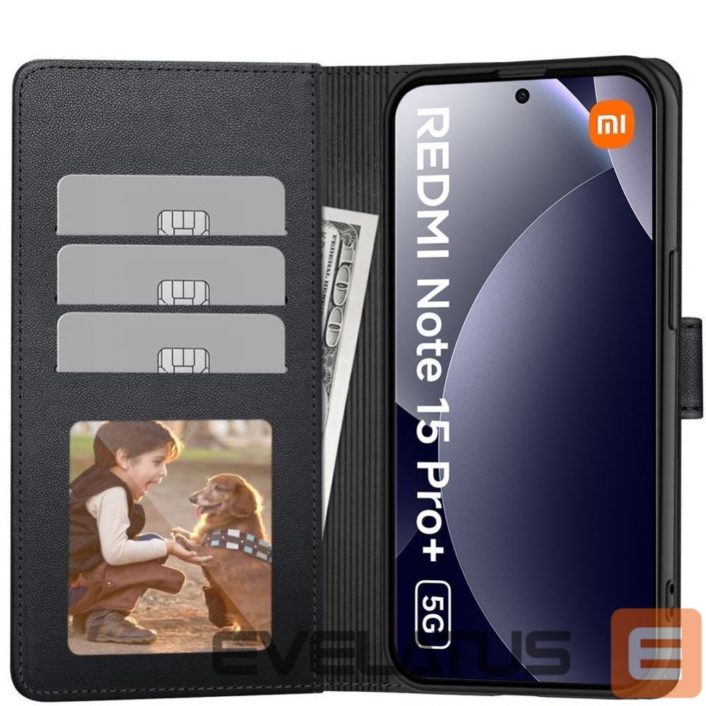 Other goods Tech-Protect Tech-Protect Wallet Case for Xiaomi Redmi Note 15 Pro+ 5G - Black