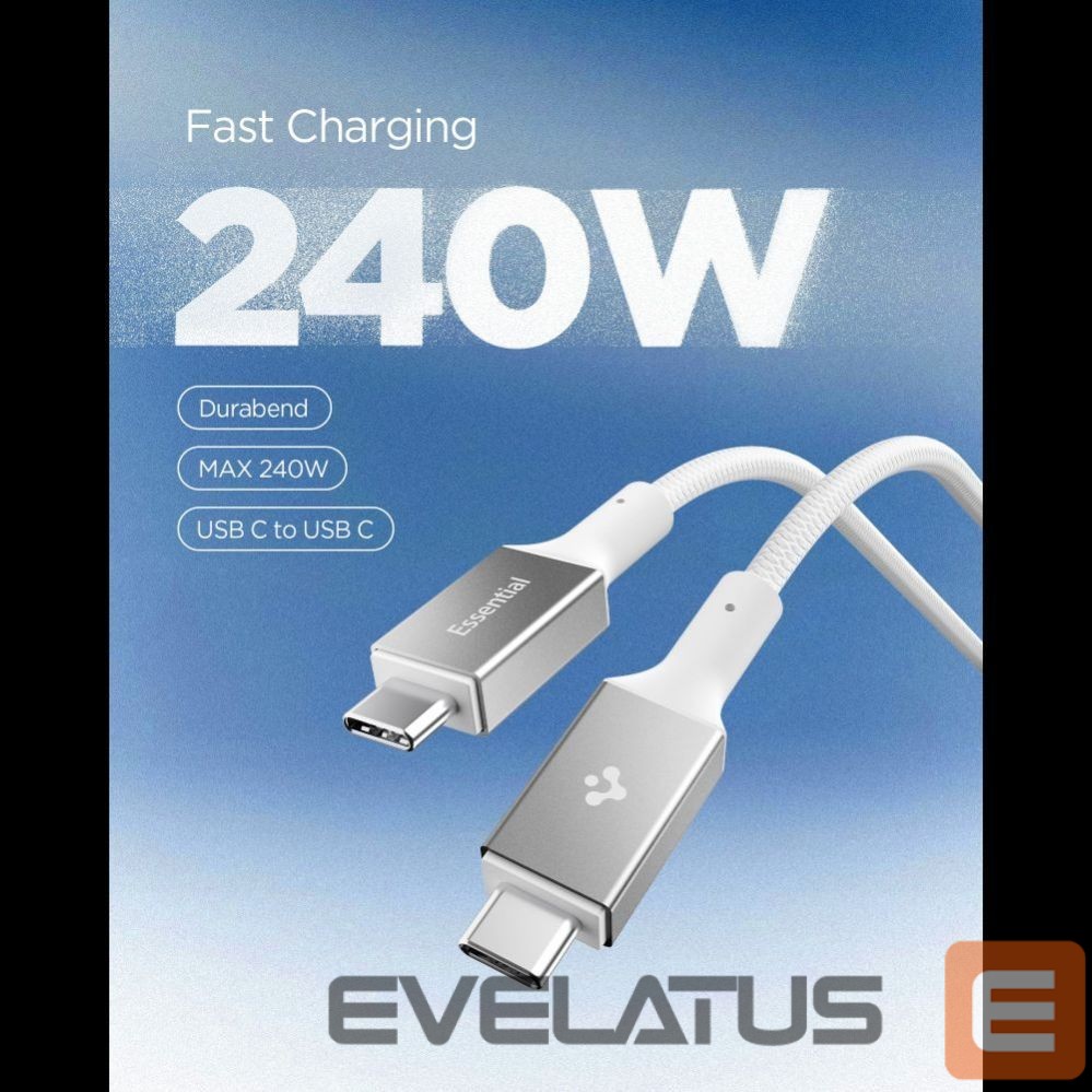 Other goods Spigen Spigen Essential EB24015CC USB-C / USB-C 240W Cable 150cm - White