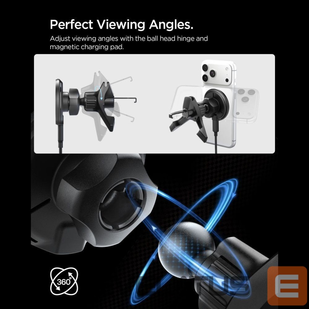 Other goods Spigen Spigen EV15MAQ Essential Qi2 MagSafe Car Air Vent Holder - Black