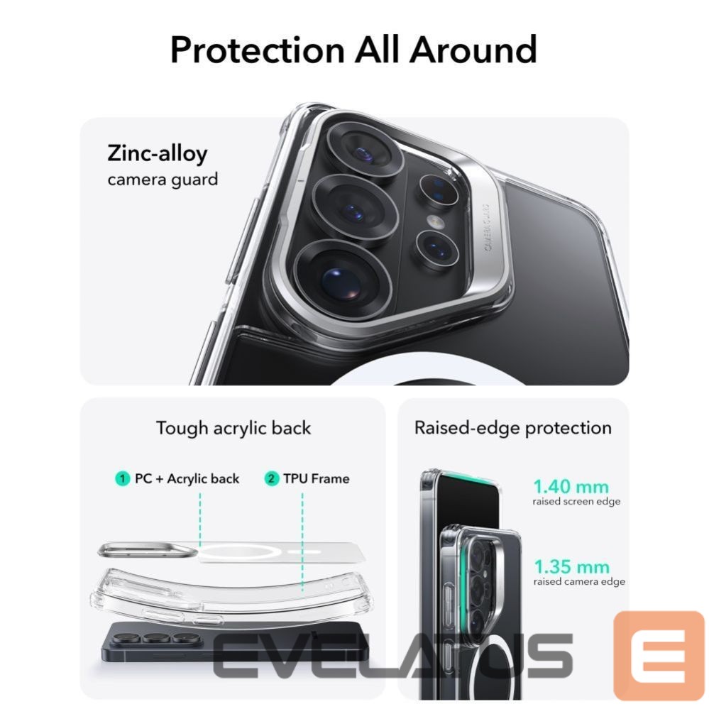 Other goods ESR ESR Classic Hybrid Kickstand MagSafe Case for Samsung Galaxy S26 Ultra - Clear
