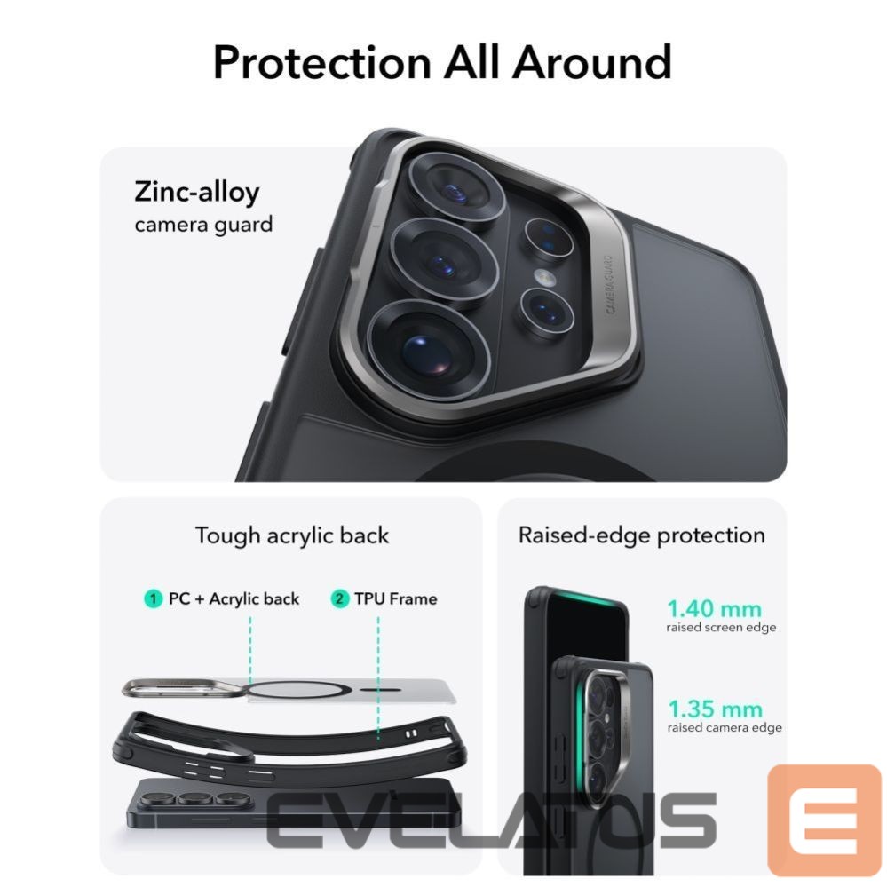 Other goods ESR ESR Classic Hybrid Kickstand MagSafe Case for Samsung Galaxy S26 Ultra - Black