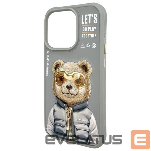 Other goods Nimmy Nimmy Cool&Cute 2.0 Bear Case for iPhone 15 Pro Max - Gray