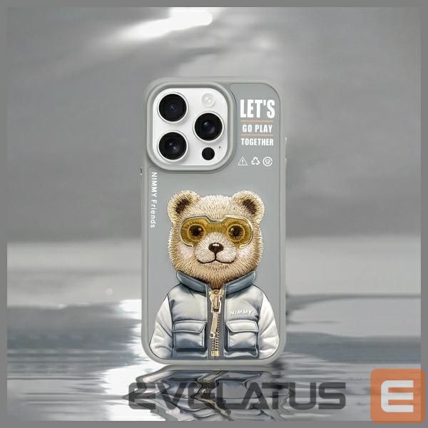 Other goods Nimmy Nimmy Cool&Cute 2.0 Bear Case for iPhone 15 Pro Max - Gray