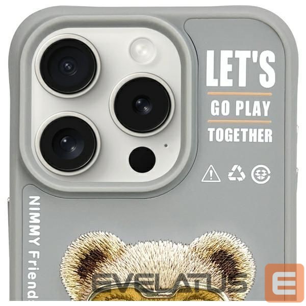 Other goods Nimmy Nimmy Cool&Cute 2.0 Bear Case for iPhone 15 Pro Max - Gray