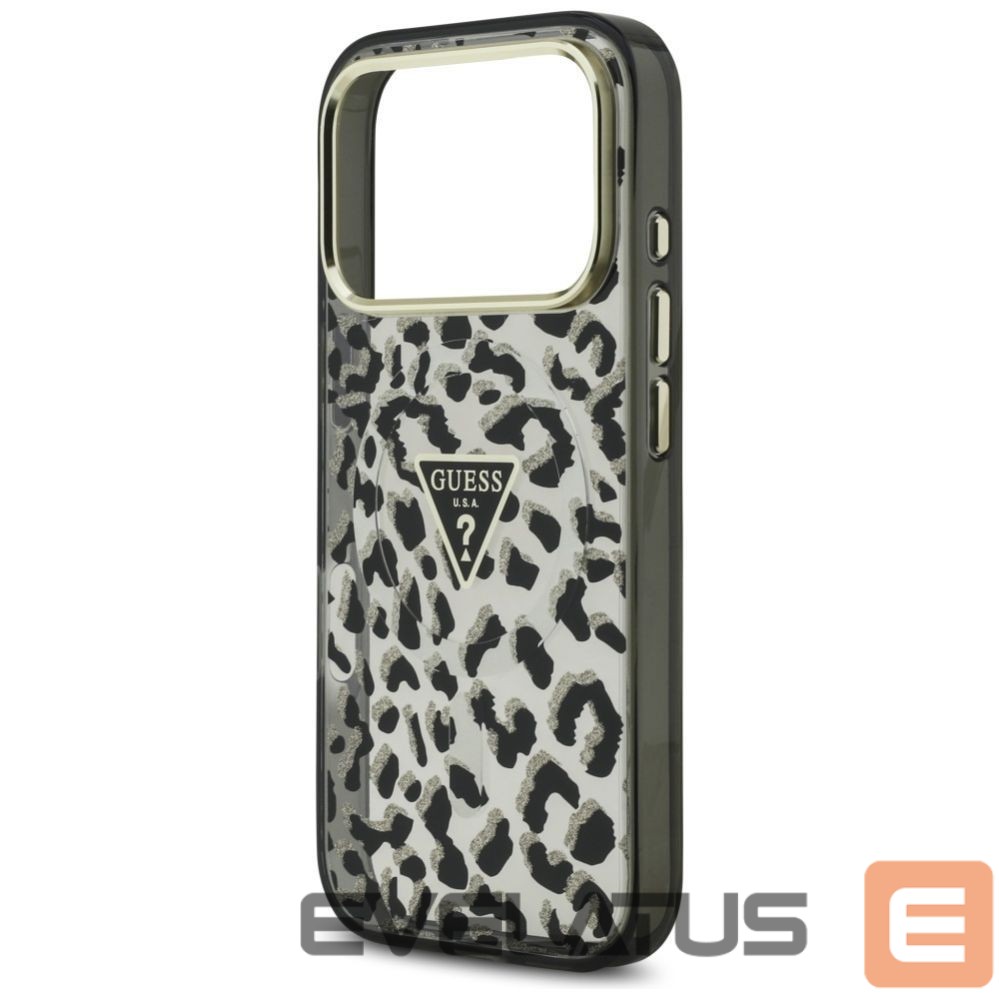 Other goods Guess Guess Leopard Glitter MagSafe Case for iPhone 17 Pro Max - Black