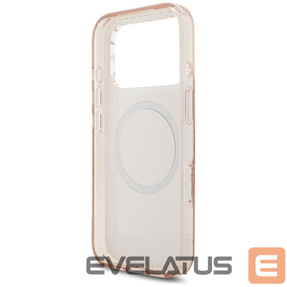 Other goods Guess Guess IML Flowers Electro Pearl Strap MagSafe Case for iPhone 17 Pro - Pink