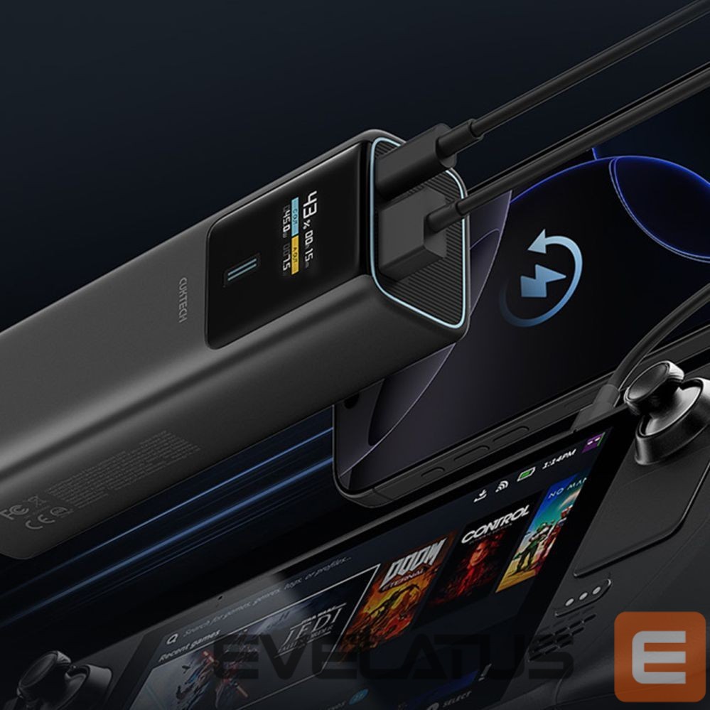 Power bank Cuktech Powerbank Cuktech CKPB100PGLBL 150W 10000mAh USB-C USB-A - black