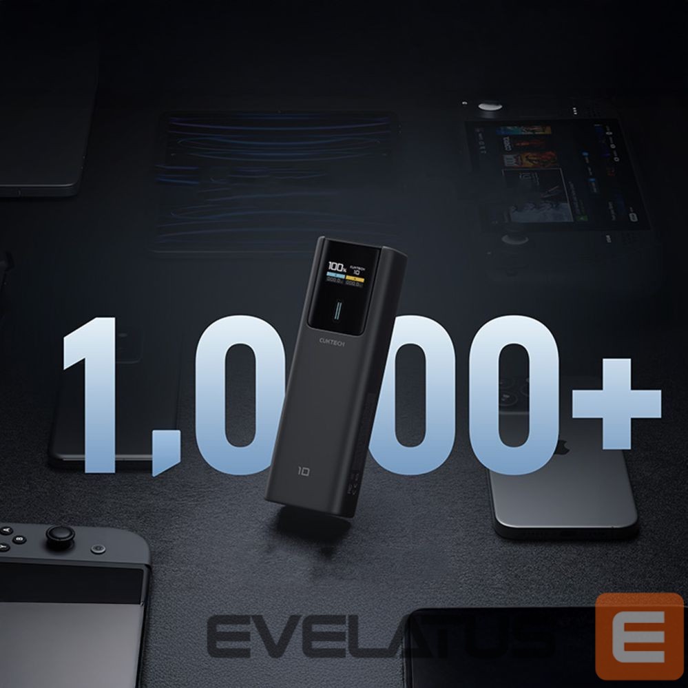 Power bank Cuktech Powerbank Cuktech CKPB100PGLBL 150W 10000mAh USB-C USB-A - black