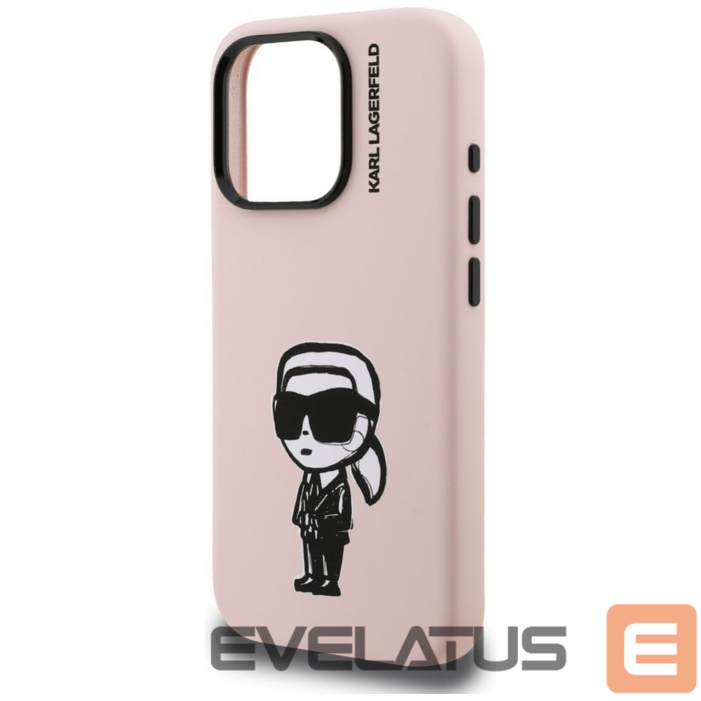 Other goods Karl Lagerfeld Karl Lagerfeld Silicone Karl Sketch MagSafe Case for iPhone 16 Pro - Pink