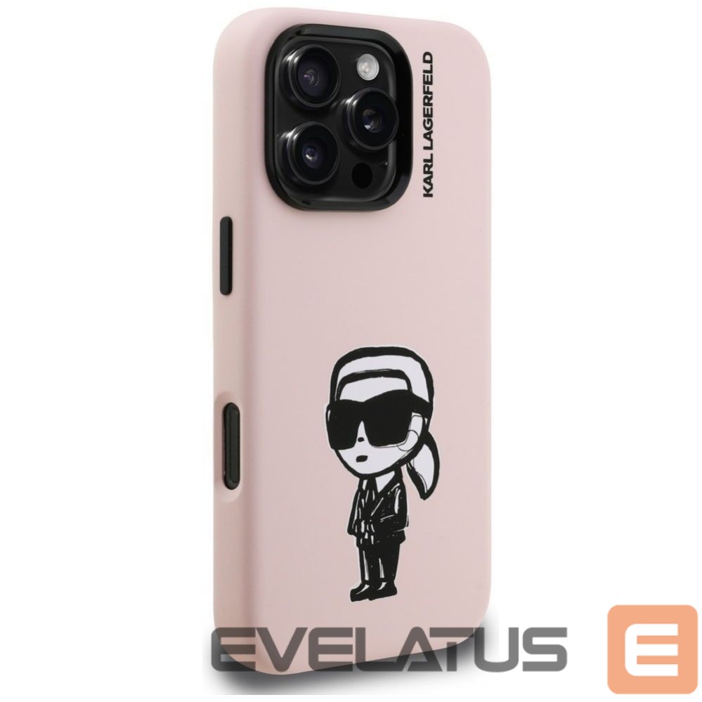 Other goods Karl Lagerfeld Karl Lagerfeld Silicone Karl Sketch MagSafe Case for iPhone 16 Pro - Pink