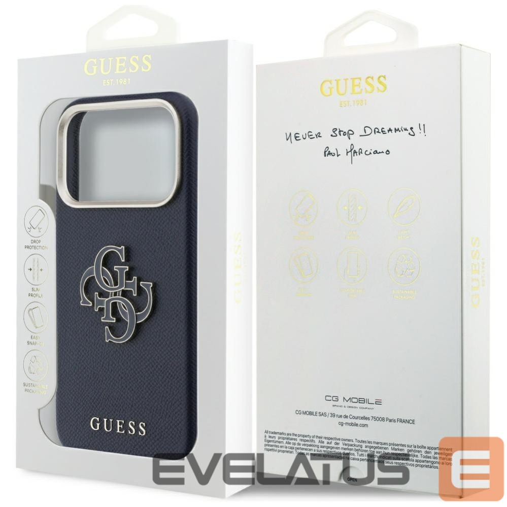 Other goods Guess Guess FW Resin Logo Case for iPhone 17 Pro - Blue