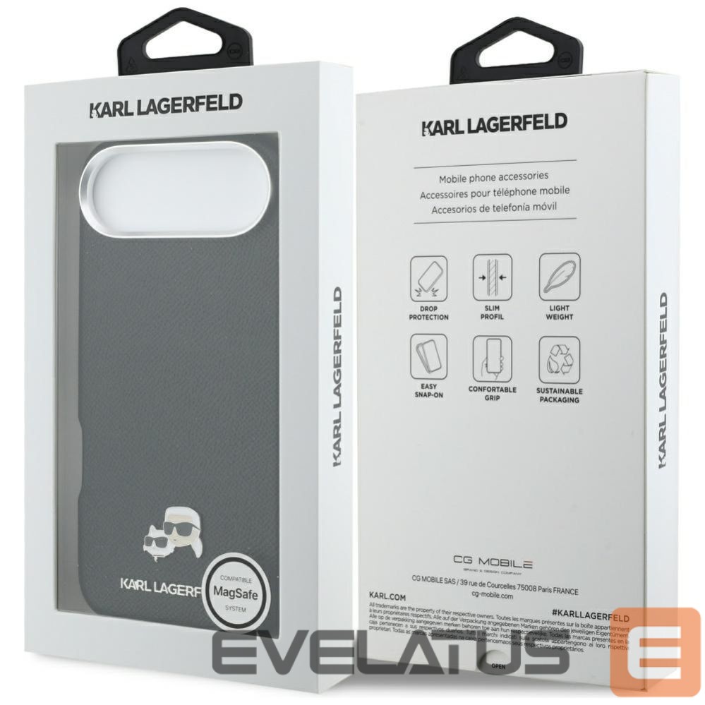 Other goods Karl Lagerfeld Karl Lagerfeld Karl & Choupette Head Pins Saffiano MagSafe Case for iPhone Air - Black