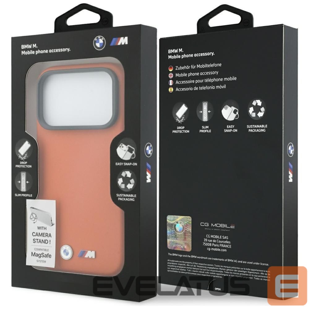 Other goods BMW BMW M Metal Logo MagSafe Case for iPhone 17 Pro Max - Orange