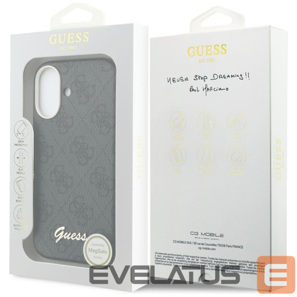 Other goods Guess Guess 4G Script MagSafe case for iPhone 17 - black