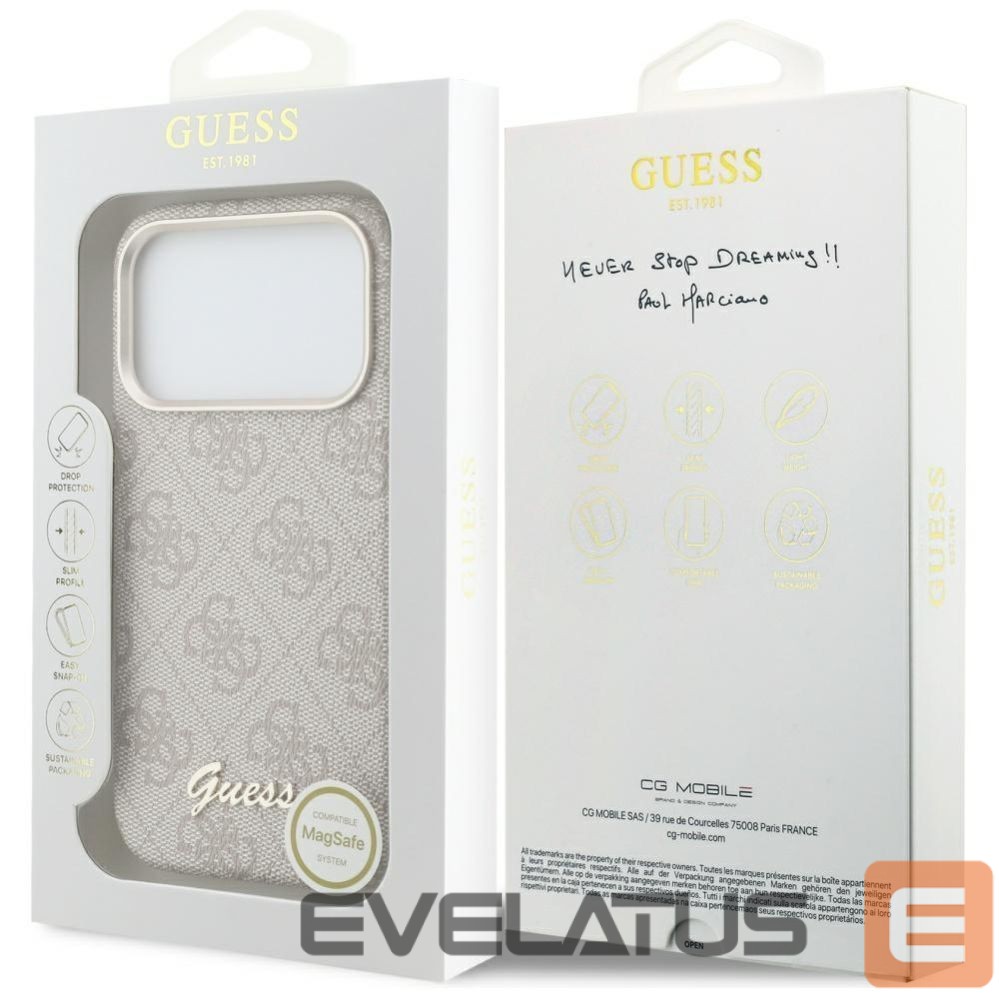 Other goods Guess Guess 4G Script MagSafe Case for iPhone 17 Pro Max - Pink