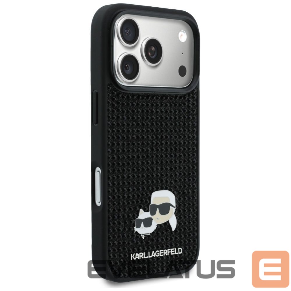 Other goods Karl Lagerfeld Karl Lagerfeld Rhinestones Karl&Choupette Pin Case for iPhone 17 Pro - Black