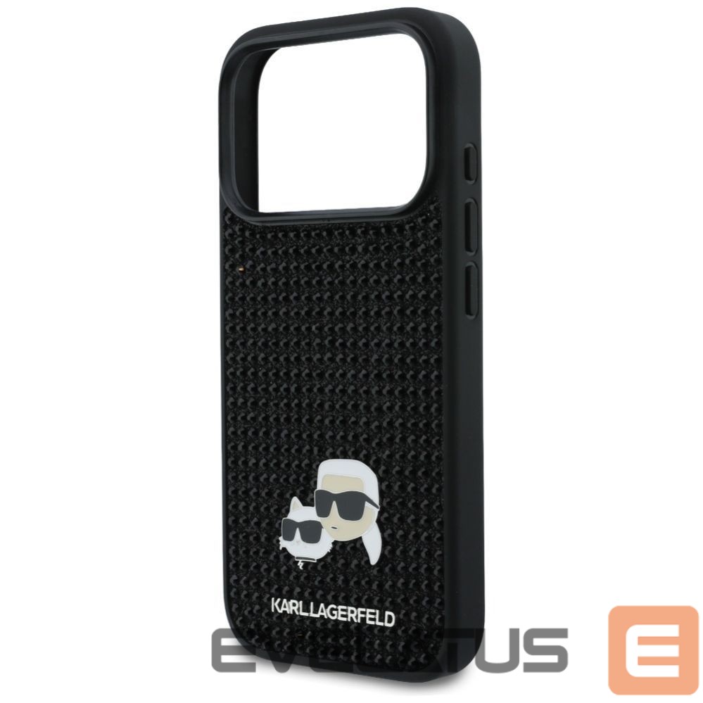 Other goods Karl Lagerfeld Karl Lagerfeld Rhinestones Karl&Choupette Pin Case for iPhone 17 Pro - Black