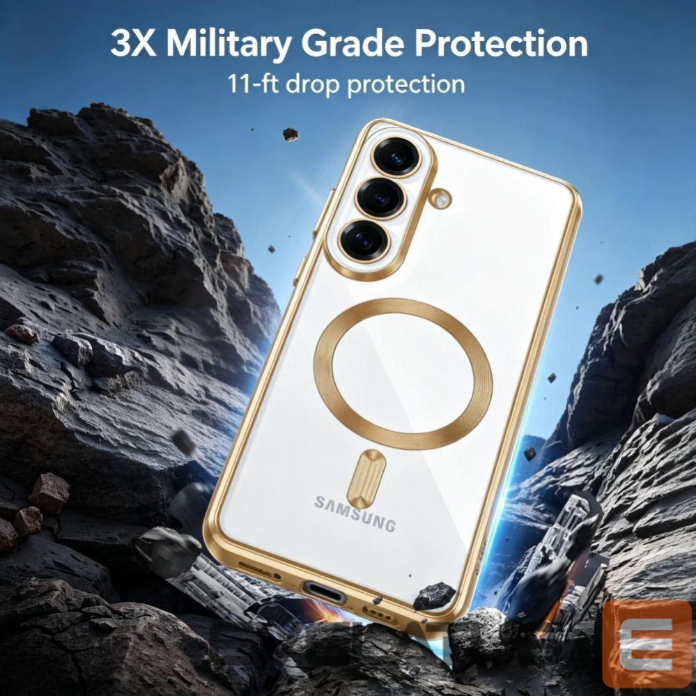 Other goods Tech-Protect Tech-Protect MagFlex Case for Samsung Galaxy S26+ - Transparent Gold