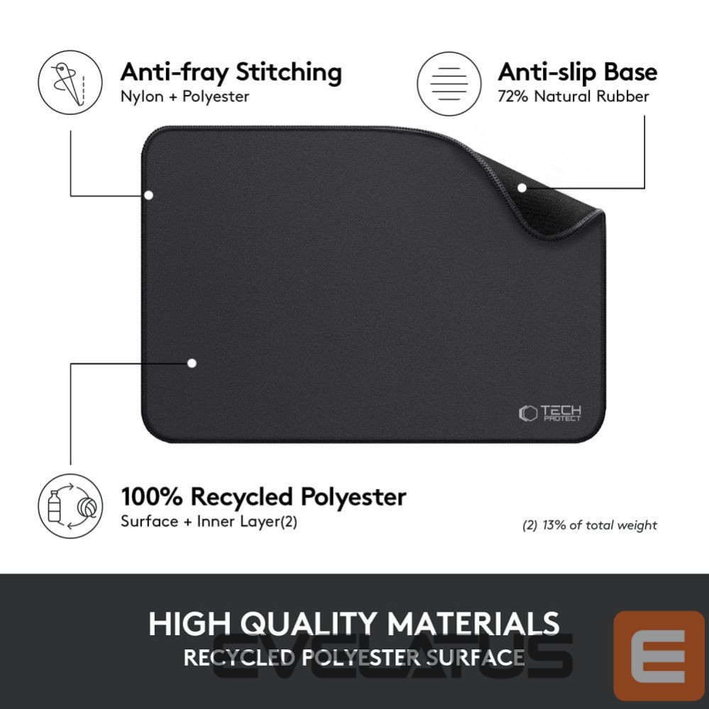 Other Computer Accessory Tech-Protect Tech-Protect A100 Mouse Pad 35 x 25 cm - Black