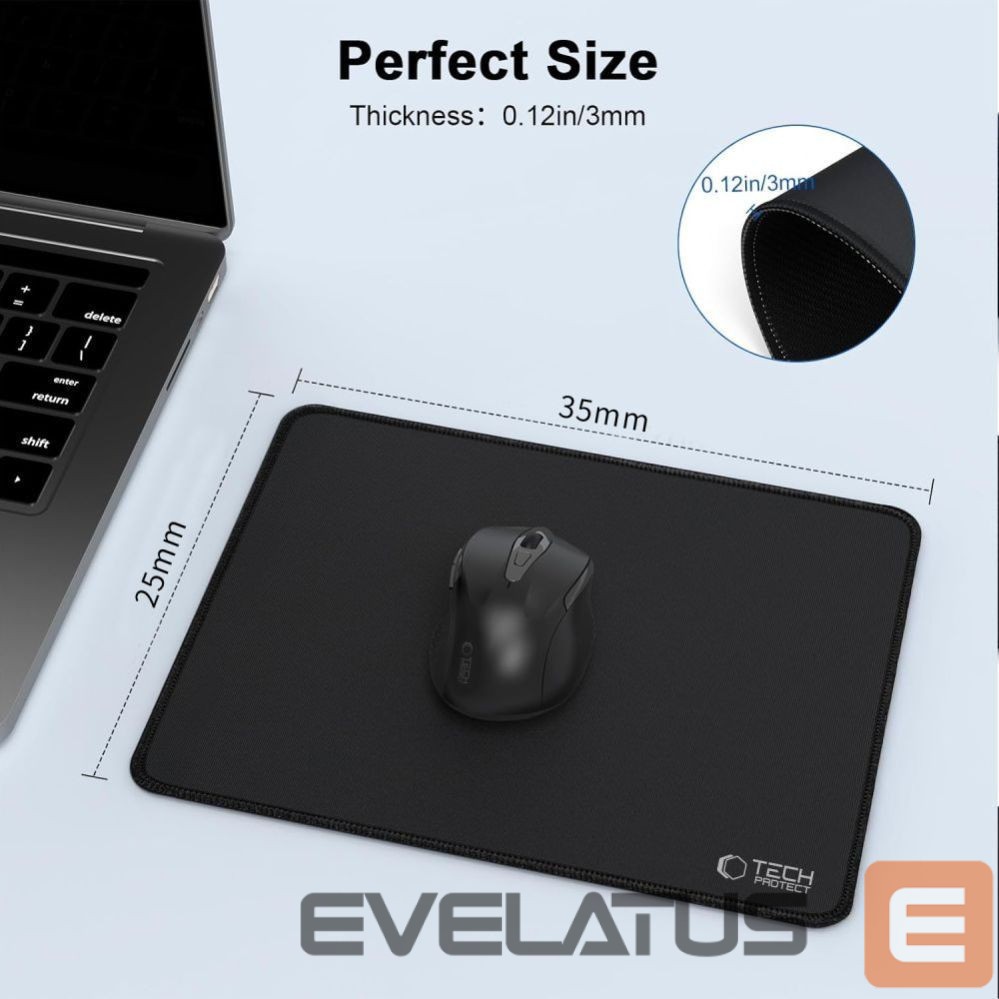 Other Computer Accessory Tech-Protect Tech-Protect A100 Mouse Pad 35 x 25 cm - Black