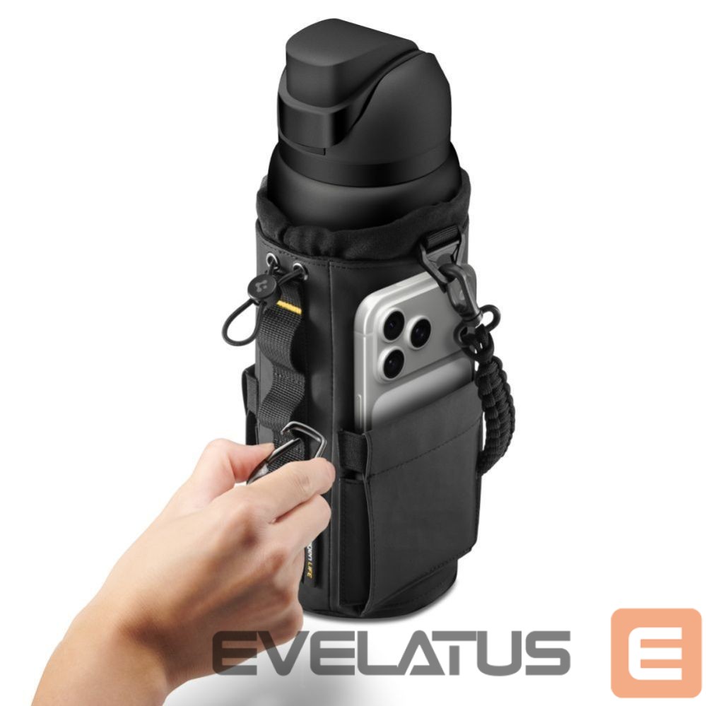Bicycle accessory Spigen Spigen Tumbler Holder Bag Magnetic for Water Bottle, Phone, Keys - Black