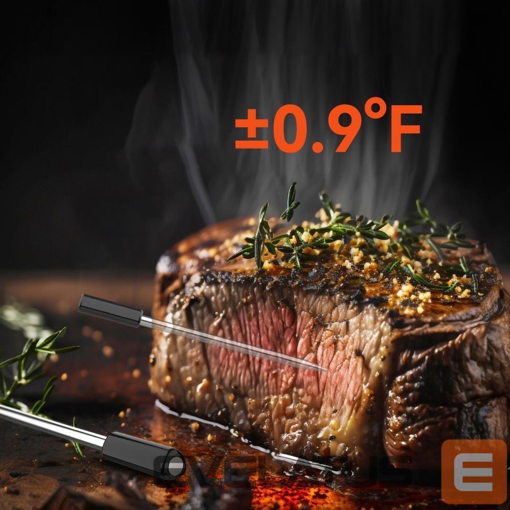 Smart device Metapen Meatmeet Pro smart kitchen thermometer with Bluetooth/WiFi app, grill, oven, smoker - black